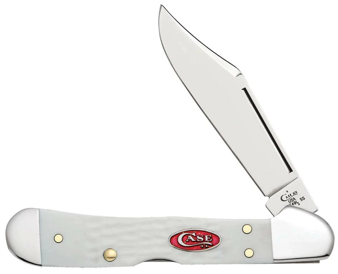 Case Knives 60185 SparXX™ Standard Jig White Synthetic Mini CopperLock® 3 Case Knives 60185 SparXX™ Standard Jig White Synthetic Mini CopperLock®