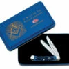 Case Knives 01058 Masonic Gift Tin Standard Jig Blue Bone Trapper -PATRIOT KNIFEWORKS Sales 01058.4 60804.1668622358