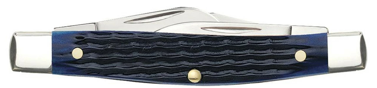 Case Knives 02806 Rogers Corn Cob Jig Blue Bone Medium Stockman With Pen Blade 5 Case Knives 02806 Rogers Corn Cob Jig Blue Bone Medium Stockman With Pen Blade - Image 3