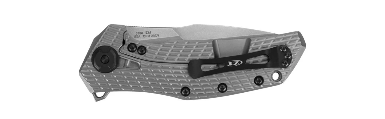 Zero Tolerance 0308 Stonewashed 20CV Tan G10 KVT Titanium Frame Lock Flipper 4 Zero Tolerance 0308 Stonewashed 20CV Tan G10 KVT Titanium Frame Lock Flipper - Image 2