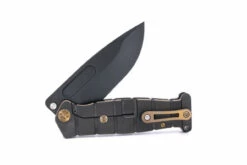 Medford USMC FF S45VN PVD Blade, PVD Handles W/Bronze Pin, Bronze HW, Brsh/Brz Clip, PVD Pommel -PATRIOT KNIFEWORKS Sales 04558494 6B97 4063 9901 DE1CB52DC13E 38981.1682444234