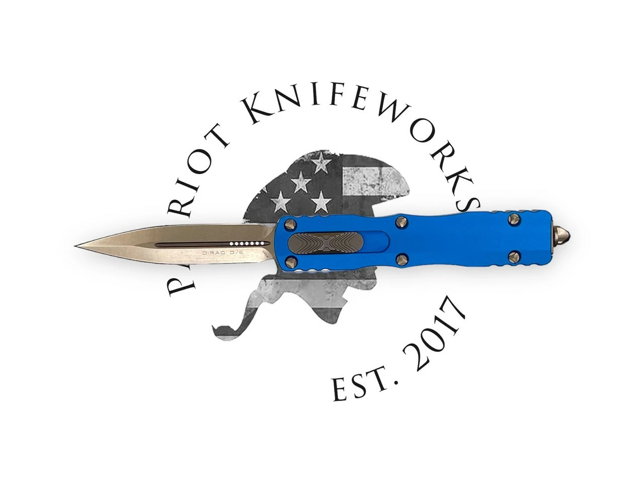 Microtech 225-13BL Dirac D/E Blue Bronzed Standard 3 Microtech 225-13BL Dirac D/E Blue Bronzed Standard