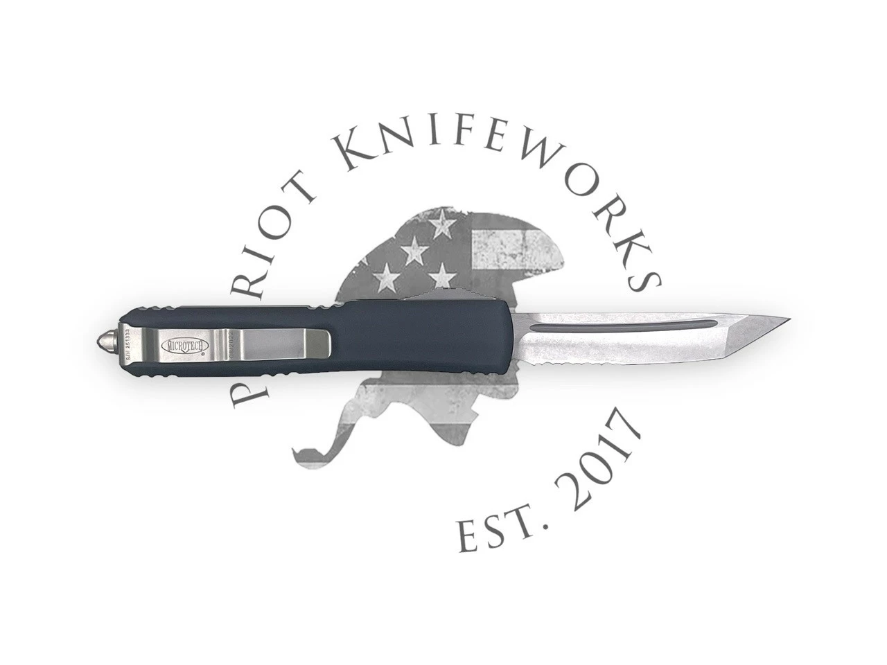 Microtech 123-11 Ultratech T/E Stonewash Partial Serrated 4 Microtech 123-11 Ultratech T/E Stonewash Partial Serrated - Image 2