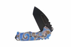 Medford Genesis T S35VN PVD Tanto Blade, Faced Flm Rip Curl Handle, Brz Spring, Bronze HW, Brsh/Flm Clip PVD Breaker