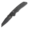 Hogue Deka Manual Folder: 3.25" Wharncliffe Blade - Black Cerakote Finish, Solid Black G10 Frame- 24266