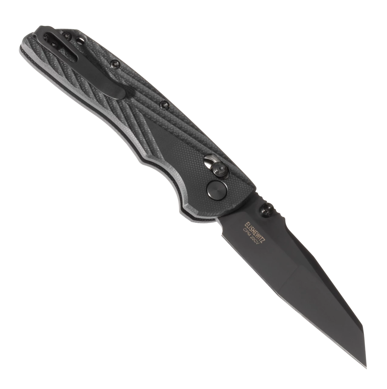 Hogue Deka Manual Folder: 3.25" Wharncliffe Blade - Black Cerakote Finish, Solid Black G10 Frame- 24266 4 Hogue Deka Manual Folder: 3.25" Wharncliffe Blade - Black Cerakote Finish, Solid Black G10 Frame- 24266 - Image 2