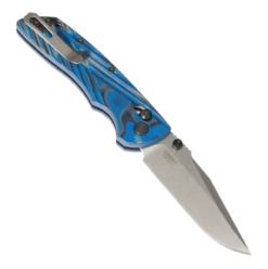 Hogue Deka Manual Folder: 3.25" Clip Point Blade - Tumbled Finish, G-Mascus Blue Lava G10 Frame - 24273 -PATRIOT KNIFEWORKS Sales 24273 2 68739.1686162407