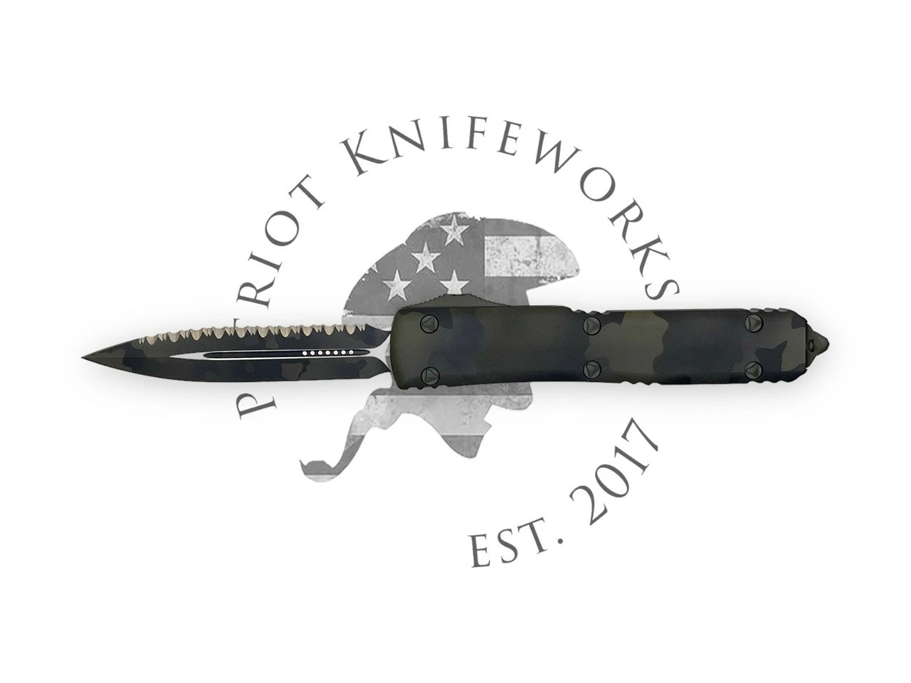 Microtech 122-3OCS Ultratech D/E Signature Series Olive Camo Full Serrate 3 Microtech 122-3OCS Ultratech D/E Signature Series Olive Camo Full Serrate