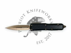 Microtech 126-13CFIS Daytona D/E Signature Series Bronzed Standard Carbon Fiber Inlays