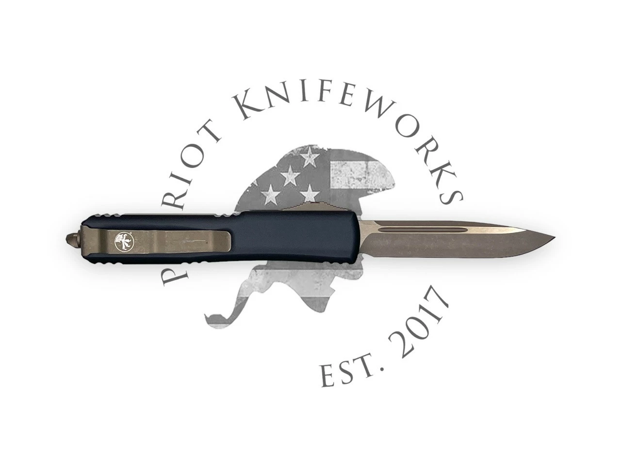 Microtech 121-13DC Ultratech S/E Signature Series Death Card Bronzed Apocalyptic Standard 4 Microtech 121-13DC Ultratech S/E Signature Series Death Card Bronzed Apocalyptic Standard - Image 2