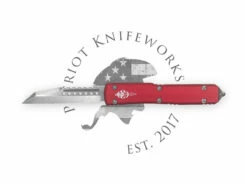 Microtech 119W-10RDS Ultratech Warhound Signature Series Red Stonewash Standard