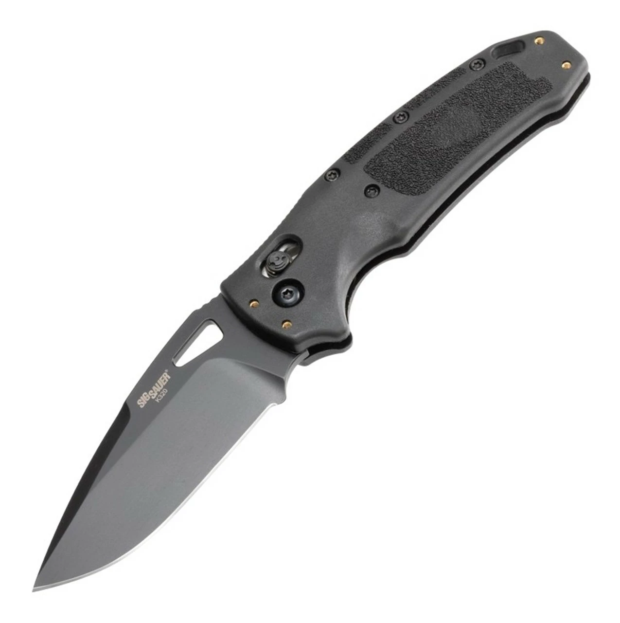 Hogue SIG K320 Nitron Manual Folder: 3.5" Drop Point Blade - Black Cerakote Finish, Black Polymer Frame 3 Hogue SIG K320 Nitron Manual Folder: 3.5" Drop Point Blade - Black Cerakote Finish, Black Polymer Frame