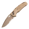 Hogue SIG K320 M17/M18 Manual Folder: 3.5" Drop Point Blade (Partially Serrated) - Coyote PVD Finish, Coyote Tan Polymer Frame - 36373 -PATRIOT KNIFEWORKS Sales 36373 1 88168.1686159603
