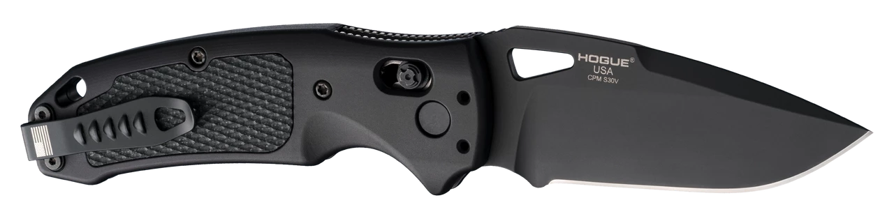 SIG K320 AXG Pro: 3.5" Drop Point Blade - Black Cerakote Finish, Matte Black Aluminum Frame & Solid Black G10 Insert - 36374 4 SIG K320 AXG Pro: 3.5" Drop Point Blade - Black Cerakote Finish, Matte Black Aluminum Frame & Solid Black G10 Insert - 36374 - Image 2