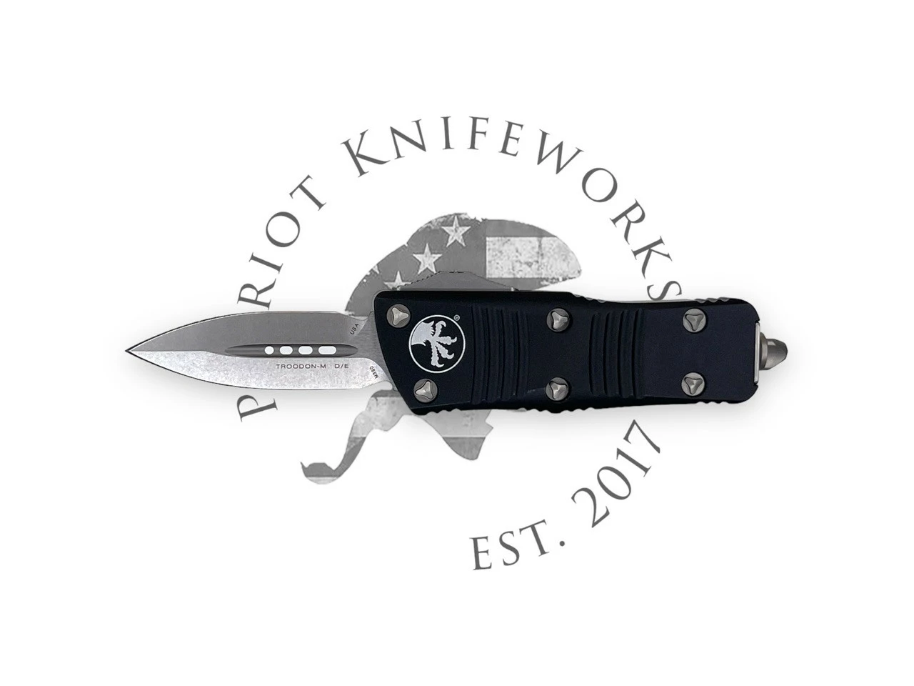 Microtech 238-10 Troodon Mini D/E Stonewash Standard 3 Microtech 238-10 Troodon Mini D/E Stonewash Standard