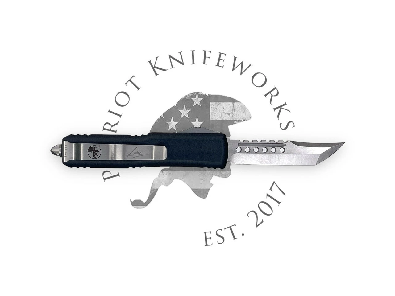 Microtech 719-10S UTX-85 Hellhound Signature Series Stonewash Standard 4 Microtech 719-10S UTX-85 Hellhound Signature Series Stonewash Standard - Image 2