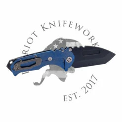 Medford Prae T S35VN PVD Tanto Blade, Blue Tattered Betsy Ross Flag Handles, STD HW/Clip, PVD Breaker -PATRIOT KNIFEWORKS Sales 4D2721CC 0587 41BB 8F63 D85C2E6BDEE0 40303.1690995914