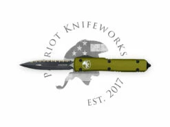 Microtech 122-3OD Ultratech D/E OD Green Full Serrated