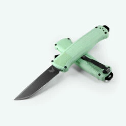 Benchmade Shootout 5370BK-03 Sea Foam Handles/DLC Blade