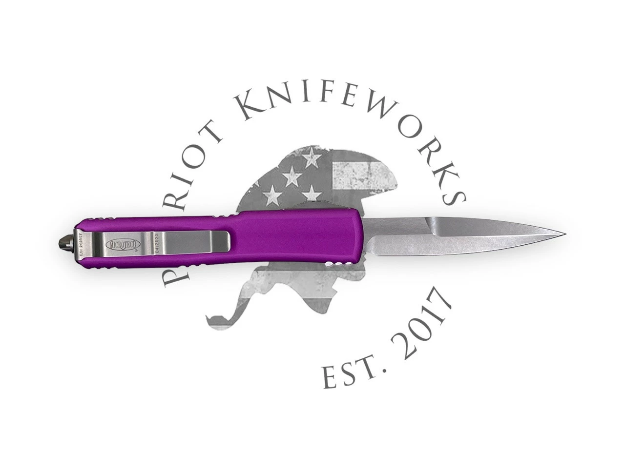 Microtech 120-10VI Ultratech Bayonet Violet Stonewash Standard 4 Microtech 120-10VI Ultratech Bayonet Violet Stonewash Standard - Image 2