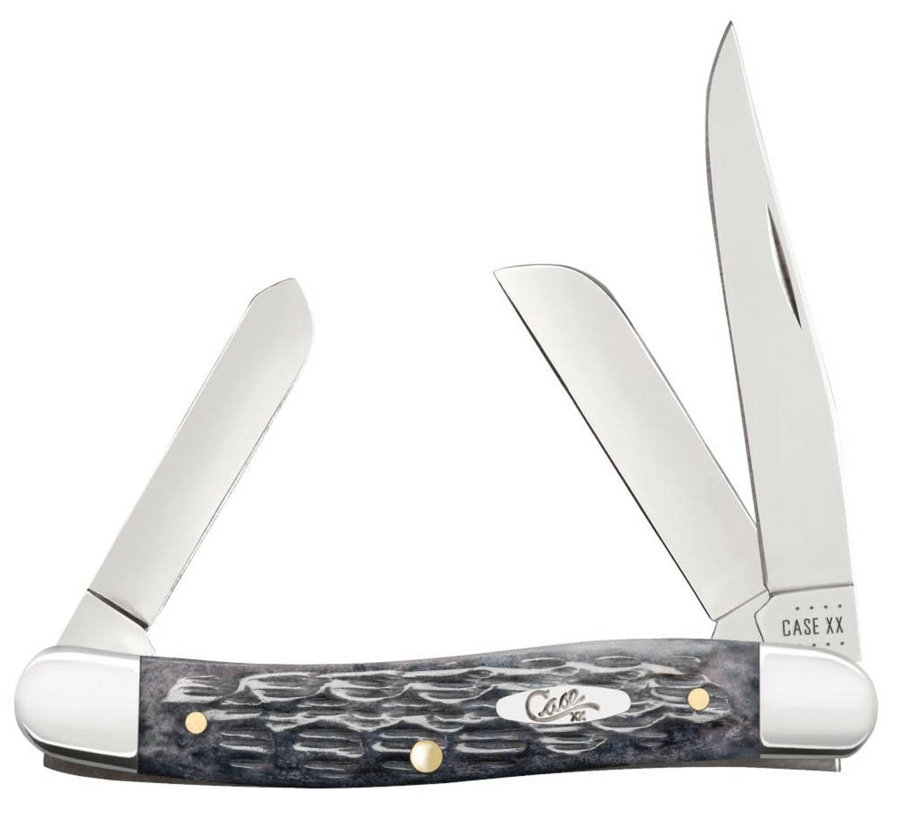 Case Knives 58413 Pocket Worn® Crandall Jig Gray Bone Medium Stockman 3 Case Knives 58413 Pocket Worn® Crandall Jig Gray Bone Medium Stockman