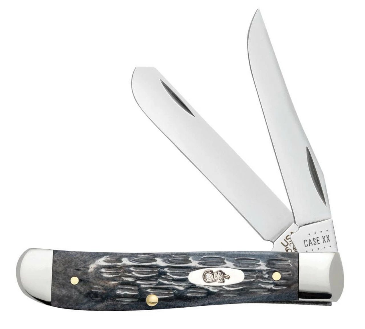 Case Knives 58414 Pocket Worn® Crandall Jig Gray Bone Mini Trapper 3 Case Knives 58414 Pocket Worn® Crandall Jig Gray Bone Mini Trapper