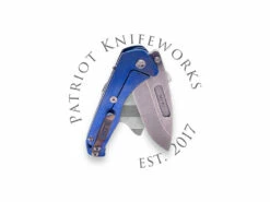 Medford Prae Slim S45VN Tumbled DP Blade, Faced/Flm Solar Flare Handle, Blue Spring, STD HW, FLM Clip -PATRIOT KNIFEWORKS Sales 63EA54D7 FCC9 4A38 8F32 345E1A7923C8 33964.1690304783