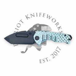 Medford Genesis T S45VN PVD Tanto Blade, Aqua Dragon Scales Handles, PVD HW/Clip, PVD Breaker