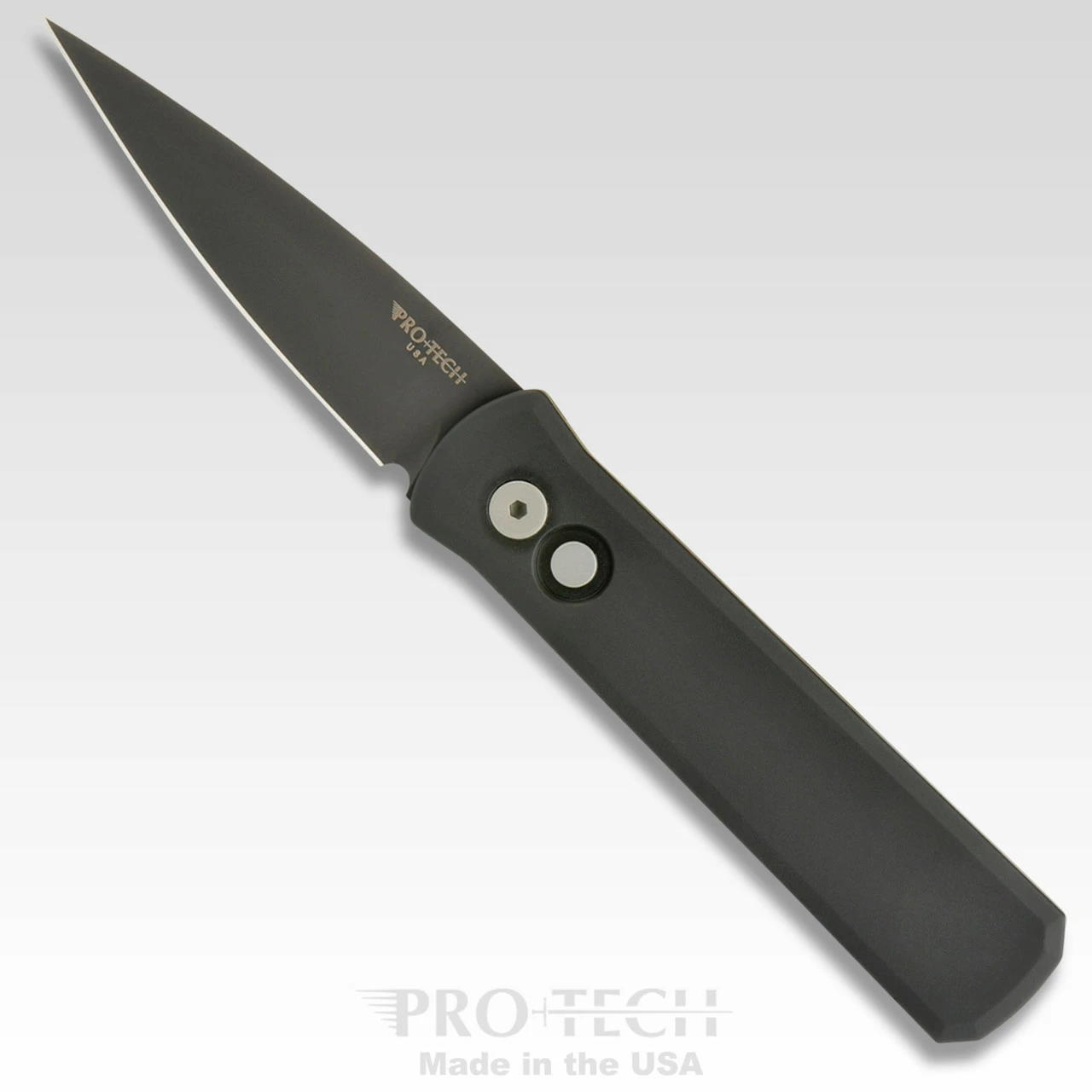 ProTech Pro-Tech 721 Godson - Black DLC Plain Blade, Black Aluminum Handles 3 ProTech Pro-Tech 721 Godson - Black DLC Plain Blade, Black Aluminum Handles