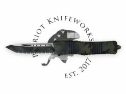 Microtech 144-3OCS Combat Troodon T/E Signature Series Olive Camo Full Serrated