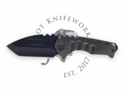 Medford Genesis T S45VN PVD Tanto Gun Grip Fuller Blade, PVD Gun Grip Handles, PVD HW/Clip, PVD Breaker