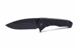 Medford Swift FL Flipper S45VN PVD DP Blade, Black Handle, PVD Spring, FLM HW/Clip