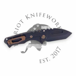 Medford Prae T S35VN PVD Tanto Blade, Bronze Handle, PVD Spring, Bronze HW/Clip, PVD Breaker -PATRIOT KNIFEWORKS Sales 896900B9 BAA9 461F A1B3 862A355CD687 05114.1690996764