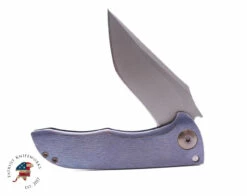 Other John Gray Custom Splitter/ Recurve Tanto/Barked Anodized Ti Scales/Flipper