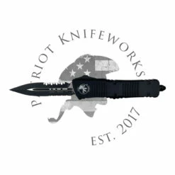 Microtech 142-2T Combat Troodon D/E Black Tactical Partial Serrated