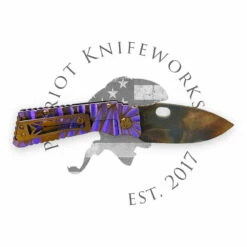 Medford TFF-1 S35VN Vulcan Blade, Vio W/ Brz Predator Handles, Bronze HW, Vio W/Brsh/Brz Flats Clip -PATRIOT KNIFEWORKS Sales 9AB7492C 5E6D 4D66 92A7 533D7719D9D6 87560.1692640669