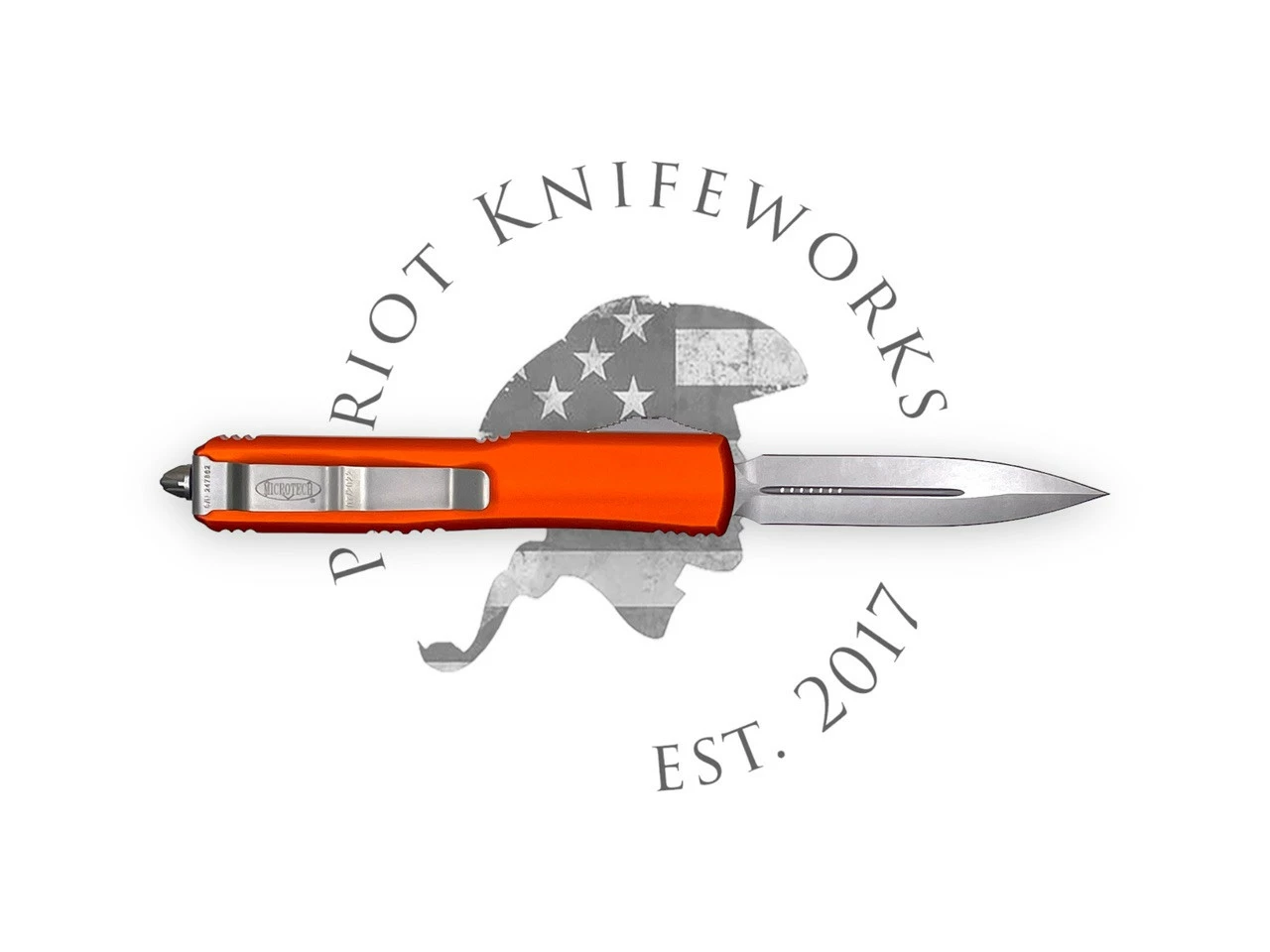 Microtech 122-10OR Ultratech D/E Orange Stonewash Standard 4 Microtech 122-10OR Ultratech D/E Orange Stonewash Standard - Image 2