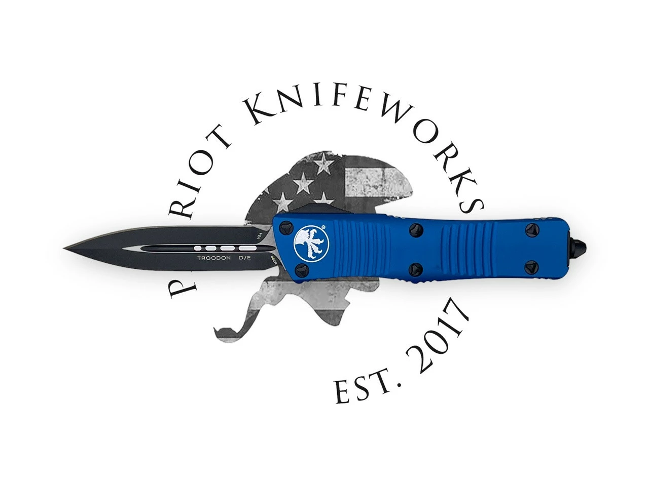 Microtech 138-1BL Troodon D/E Blue Standard 3 Microtech 138-1BL Troodon D/E Blue Standard