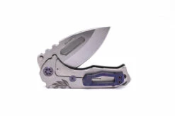 Medford Genesis T S45VN Tumbled DP Blade, Tumbled Roman Laurel Leaf Deep Cut Handles, Violet HW/Clip, NP3 Breaker -PATRIOT KNIFEWORKS Sales BD9E6AF8 3EC5 4265 809D A3B589BCAB5A 53350.1678305046