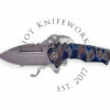 Medford Micro T S45VN Tumbled DP Blade, Faced/Flm Galaxy Handle, Blue Spring, STD HW, Brsh/Flm Galaxy Clip, NP3 Breaker -PATRIOT KNIFEWORKS Sales BF100A38 30A7 41AE 863E 5FF466A4F0C9 59076.1687548679