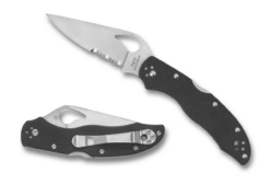 BYRD BY SPYDERCO HARRIER™ 2 - COMBINATION BLADE/BLACK HANDLE