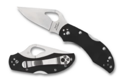 BYRD BY SPYDERCO ROBIN™ 2 PLAIN BLADE/G-10 BLACK HANDLE