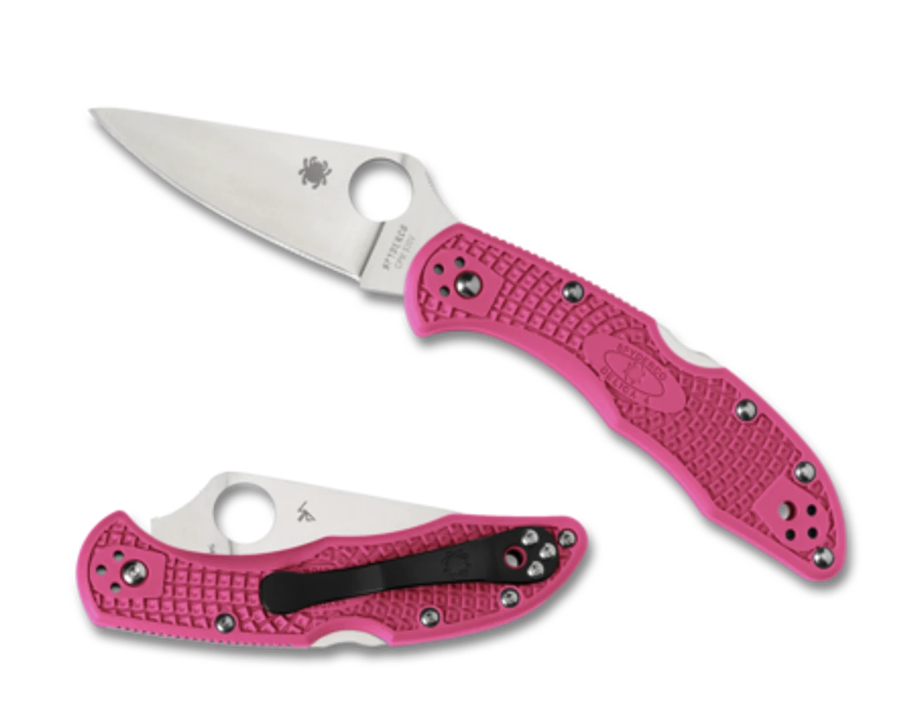 Spyderco C11FPPNS30V Delica - Pink 3 Spyderco C11FPPNS30V Delica - Pink