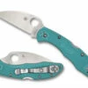 Spyderco C11FPWCTL Delica Flat WC Blue -PATRIOT KNIFEWORKS Sales C11FWCTL L 95803.1686171523