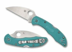 Spyderco C11FPWCTL Delica Flat WC Blue