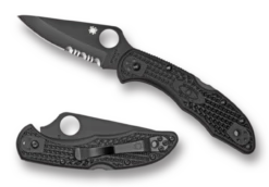 Spyderco DELICA® 4 FRN BLACK/BLACK BLADE
