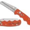 Spyderco Autonomy AUTO Serrated Blade, Orange G10 Handles - C165GSOR -PATRIOT KNIFEWORKS Sales C165GSOR Both 34098.1686341676