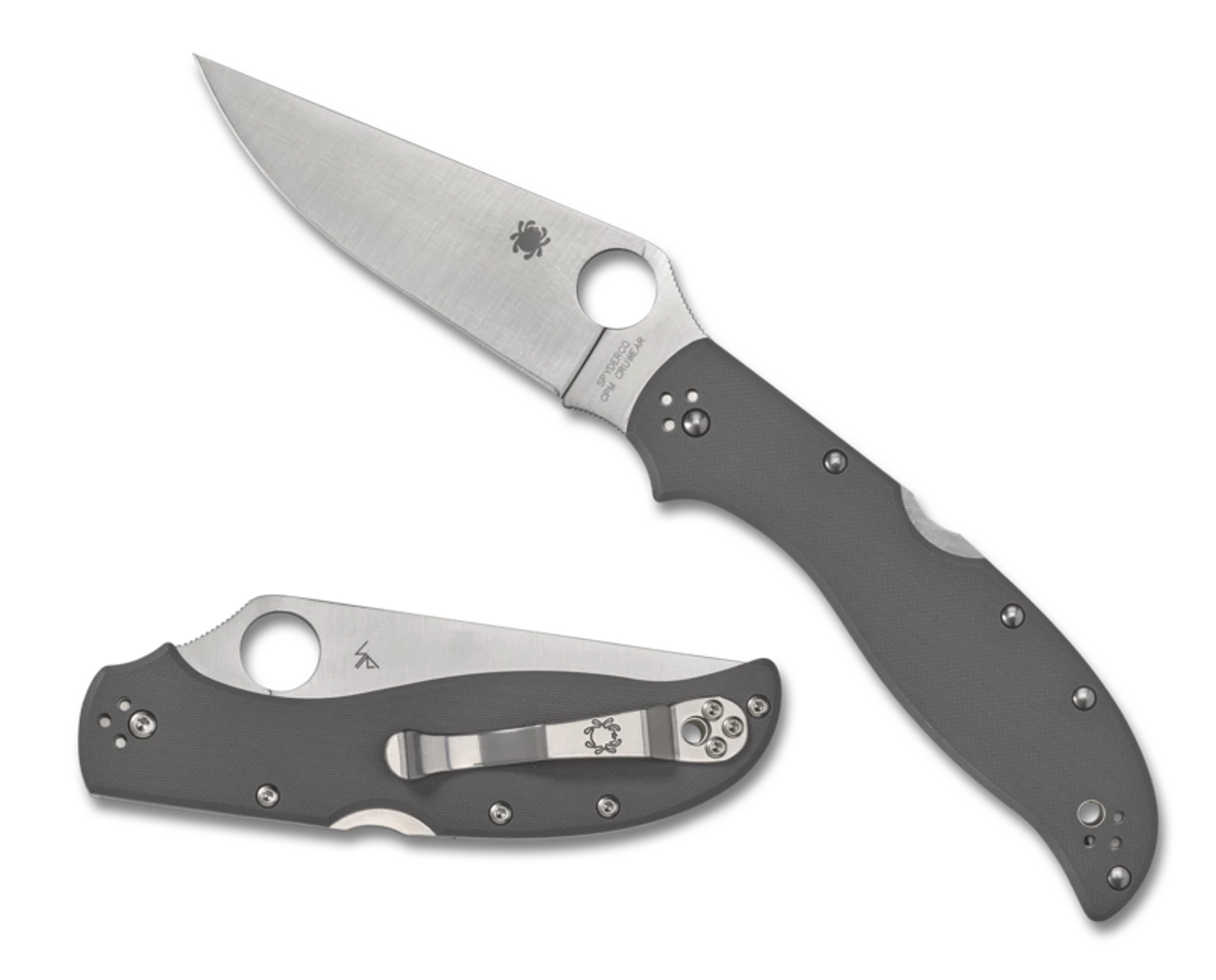 Spyderco STRETCH™ 2 XL GRAY G-10 CPM® CRU-WEAR - C258GPGYCW 3 Spyderco STRETCH™ 2 XL GRAY G-10 CPM® CRU-WEAR - C258GPGYCW