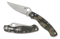 SPYDERCO C36GPCMO2 MILITARY™ 2 CAMO G-10 PLAINEDGE S30V PE