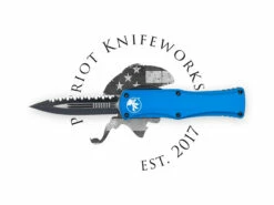 Microtech 702-3BL Hera D/E Blue Full Serrated